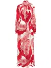 F.r.s For Restless Sleepers Astrea Maxikleid In Rot