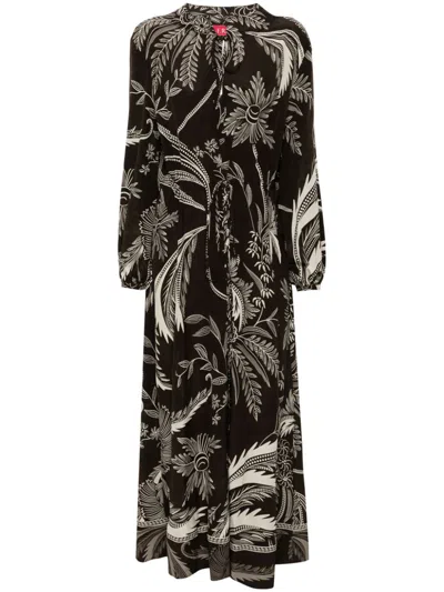F.R.S FOR RESTLESS SLEEPERS BOTANICAL-PRINT DRESS
