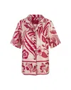 F.r.s For Restless Sleepers Burgundy Paul Poiret Morfeo Shirt In Red