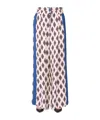 F.r.s For Restless Sleepers Asteria Geometric-pattern Trousers In Blue
