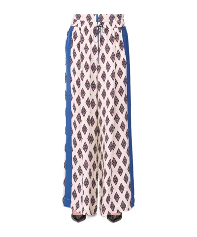 F.r.s For Restless Sleepers Asteria Geometric-pattern Trousers In Multi