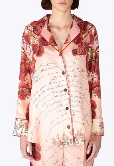 F.r.s For Restless Sleepers Emera Silk Floral Shirt In Multi