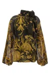 F.r.s For Restless Sleepers Floral-print Tie-neck Blouse In Multi