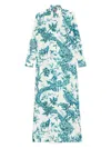 F.r.s For Restless Sleepers For Restless Sleepers Printed Silk Shirt Dress In Multi