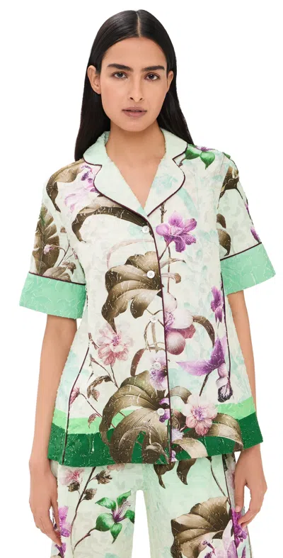 F.r.s For Restless Sleepers F. R.s For Restless Sleepers Bendis Top Wild Floral Verde