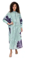 F.r.s For Restless Sleepers F. R.s For Restless Sleepers Molpadia Dress Light Blue/purple Flowers In Light Blue/purple Flowers