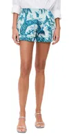 F.r.s For Restless Sleepers F. R.s For Restless Sleepers Toante Shorts Forest/teal Branches In Forest/teal Branches