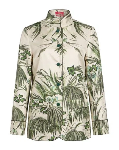 F.r.s For Restless Sleepers F. R.s For Restless Sleepers Woman Jacket Ivory Size Xl Silk In Multi