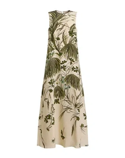 F.r.s For Restless Sleepers F. R.s For Restless Sleepers Woman Maxi Dress Green Size Xs Viscose, Silk