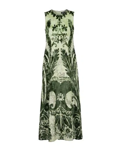 F.r.s For Restless Sleepers F. R.s For Restless Sleepers Woman Maxi Dress Light Green Size Xs Viscose, Silk