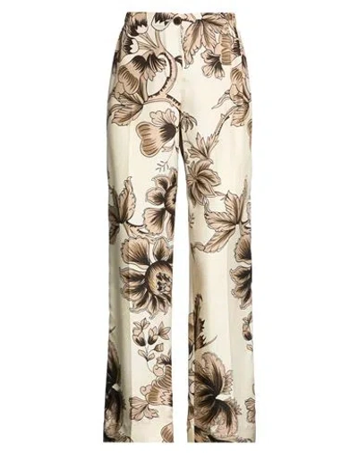 F.r.s For Restless Sleepers F. R.s For Restless Sleepers Woman Pants Beige Size Xs Silk In Multi
