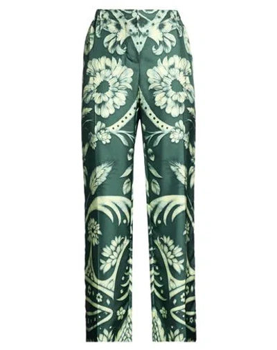 F.r.s For Restless Sleepers F. R.s For Restless Sleepers Woman Pants Dark Green Size L Silk