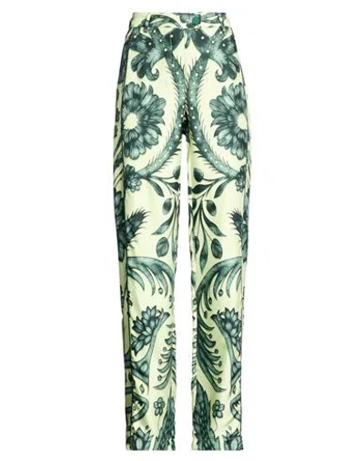 F.r.s For Restless Sleepers F. R.s For Restless Sleepers Woman Pants Light Green Size S Silk