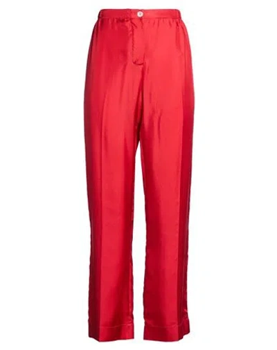 F.r.s For Restless Sleepers F. R.s For Restless Sleepers Woman Pants Red Size Xl Silk