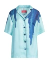 F.r.s For Restless Sleepers Flowers Blue Morfeo Shirt In Blue