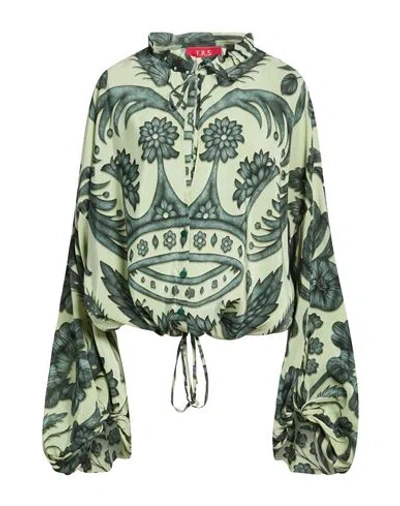 F.r.s For Restless Sleepers F. R.s For Restless Sleepers Woman Shirt Green Size S Viscose, Silk