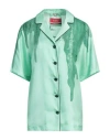 F.r.s For Restless Sleepers F. R.s. For Restless Sleepers Woman Shirt Light Green Size M Silk In Green