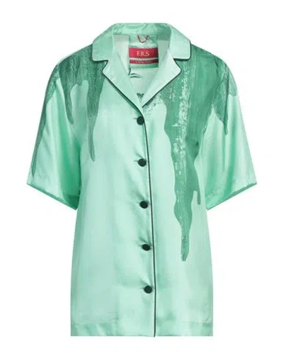 F.r.s For Restless Sleepers F. R.s. For Restless Sleepers Woman Shirt Light Green Size M Silk