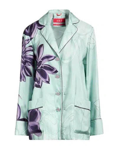 F.r.s For Restless Sleepers F. R.s For Restless Sleepers Woman Shirt Sky Blue Size L Silk