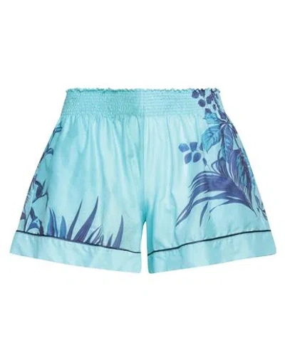 F.r.s For Restless Sleepers F. R.s. For Restless Sleepers Woman Shorts & Bermuda Shorts Azure Size M Cotton In Blue