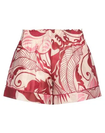 F.R.S FOR RESTLESS SLEEPERS F. R.S. FOR RESTLESS SLEEPERS WOMAN SHORTS & BERMUDA SHORTS BURGUNDY SIZE S COTTON