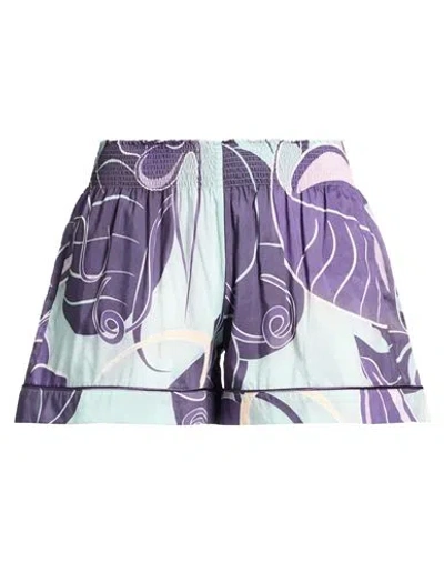 F.r.s For Restless Sleepers F. R.s For Restless Sleepers Woman Shorts & Bermuda Shorts Purple Size S Cotton, Silk