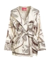 F.r.s For Restless Sleepers F. R.s For Restless Sleepers Woman Top Cream Size M Silk In Neutral