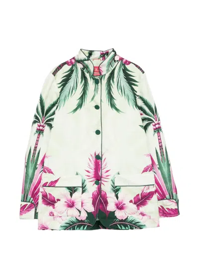 F.r.s For Restless Sleepers Floral-print Jacket In Multi
