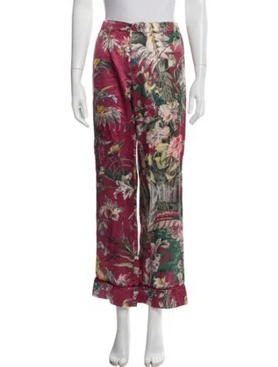 Pre-owned F.r.s For Restless Sleepers Floral Print Pajamas In Pink