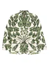 F.r.s For Restless Sleepers For Restless Sleepers Printed Silk Shirt In Green