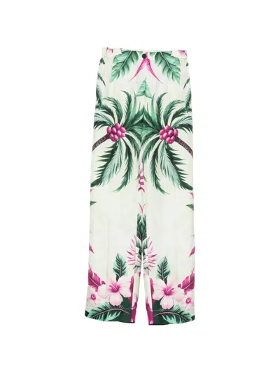 F.r.s For Restless Sleepers Floral-print Trousers In Multi