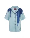 F.r.s For Restless Sleepers Flowers Blue Morfeo Shirt