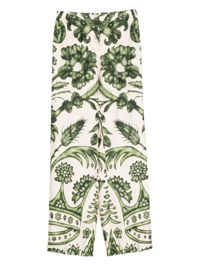 F.R.S FOR RESTLESS SLEEPERS FOR RESTLESS SLEEPERS PRINTED SILK TROUSERS