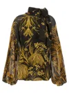 F.r.s For Restless Sleepers Floral-print Tie-neck Blouse In Multi