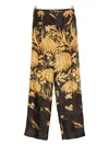 F.r.s For Restless Sleepers For Restless Sleepers Printed Silk Trousers In Multi