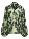 F.r.s For Restless Sleepers For Restless Sleepers Printed Silk Blouse