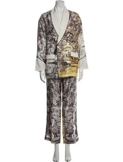 Pre-owned F.r.s For Restless Sleepers Graphic Print Pant Set In Multi