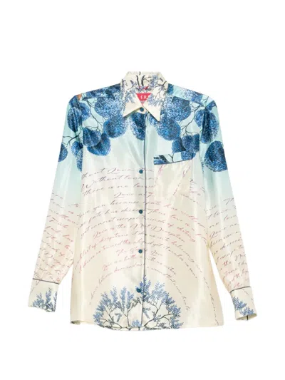 F.r.s For Restless Sleepers Graphic-print Button-down Shirt In Multi