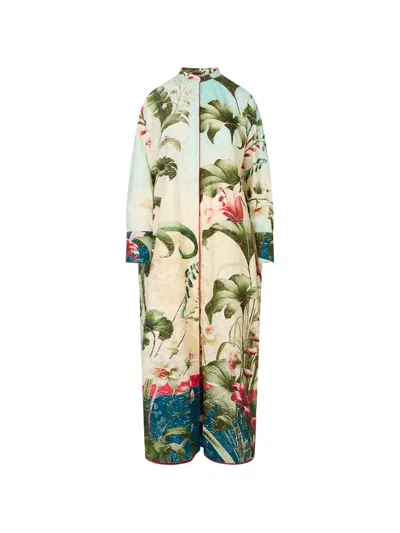 F.r.s For Restless Sleepers Molpadia Floral-print Maxi Dress In Blue