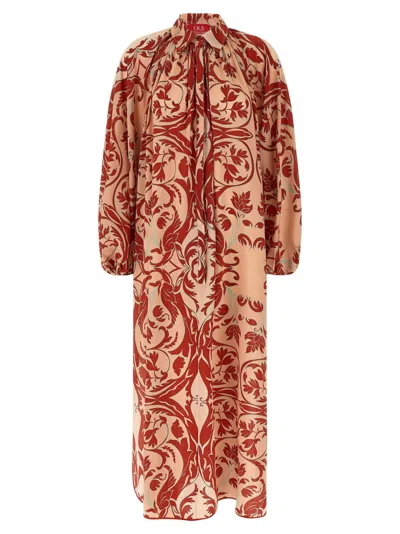 F.r.s For Restless Sleepers F.r.s. - For Restless Sleepers Multicolor Silk Long Women's Dress