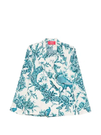 F.r.s For Restless Sleepers Otrera Silk Shirt In Multi