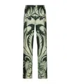 F.r.s For Restless Sleepers Patterned Trousers In Green