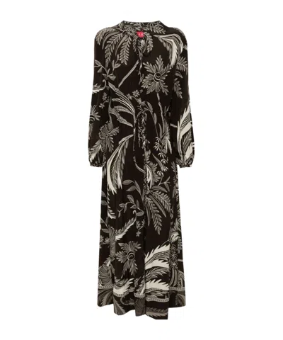 F.R.S FOR RESTLESS SLEEPERS BOTANICAL-PRINT DRESS