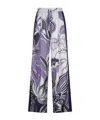 F.r.s For Restless Sleepers Printed Casual Pants In Purple
