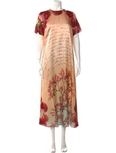 Pre-owned F.r.s For Restless Sleepers Printed Long Dress W/ Tags In Multi