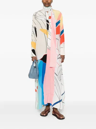 F.r.s For Restless Sleepers Printed Maxi Dress In Multi
