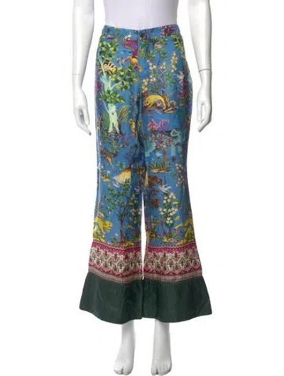 Pre-owned F.r.s For Restless Sleepers Printed Wide Leg Pants In Multi