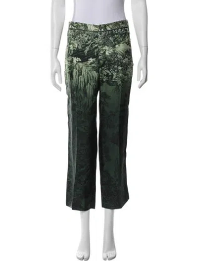 Pre-owned F.r.s For Restless Sleepers Silk Printed Pajamas In Green