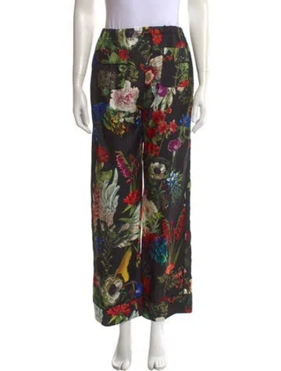 Pre-owned F.r.s For Restless Sleepers Silk Wide Leg Pants In Multi