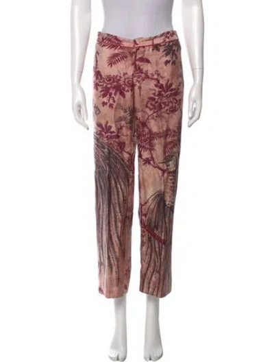 Pre-owned F.r.s For Restless Sleepers Silk Wide Leg Pants In Pink